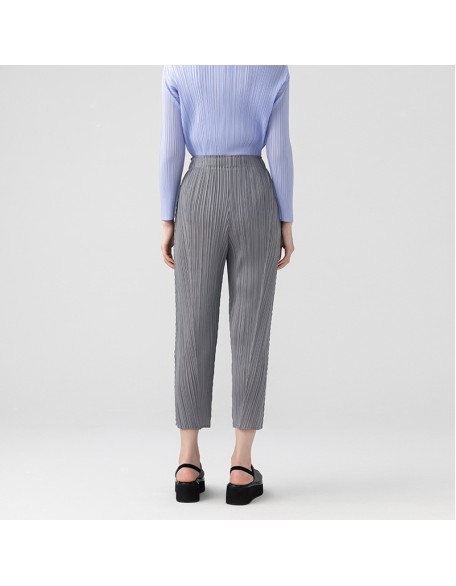 Pleated trousers women's summer casual thin narrow version of the small leg trousers outside the women's clothing