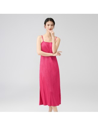 Senior sense of temperament versatile light mature style one-shoulder adjustable halter dresses