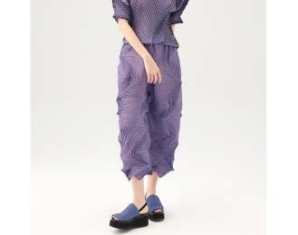 Summer solid colour loose fashionable versatile nine-minute trousers comfortable trousers women