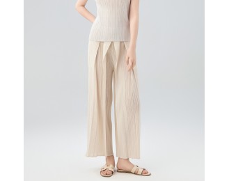 Casual Pants Premium Sense Splicing Button Design Versatile Slim Straight Trousers